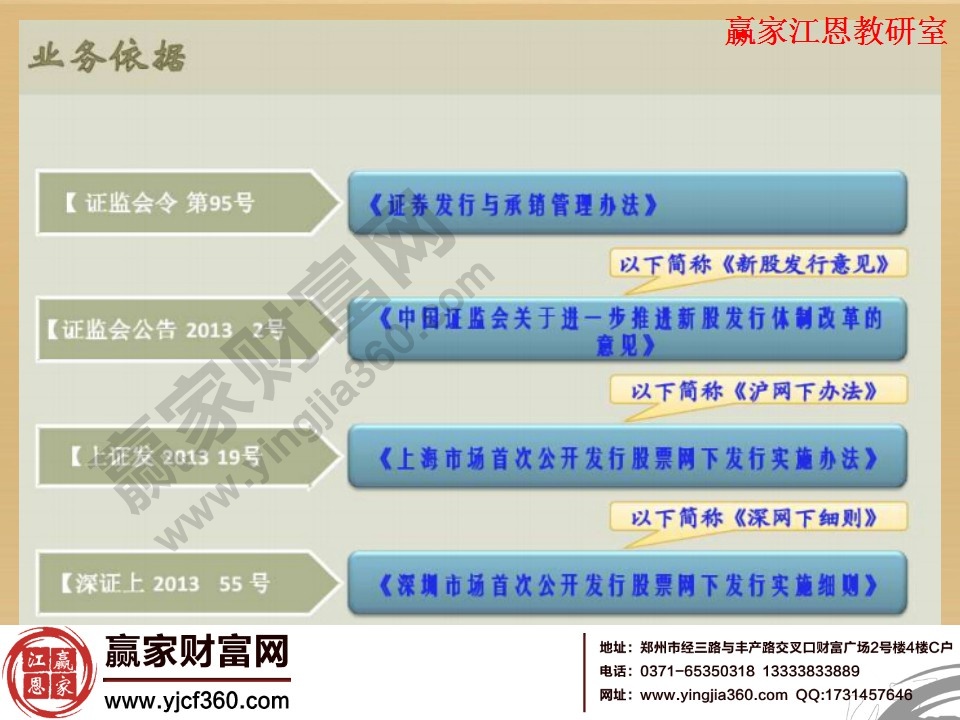 新股申購業(yè)務的依據(jù)