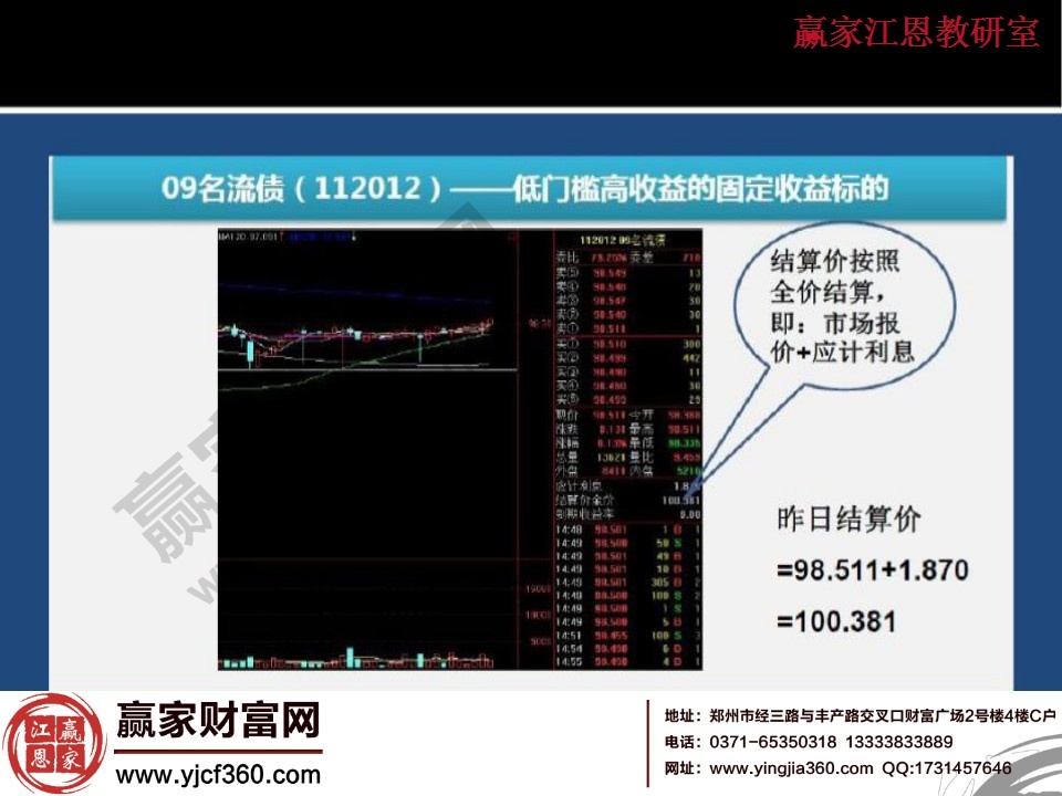 結(jié)算價(jià)按照全價(jià)結(jié)算