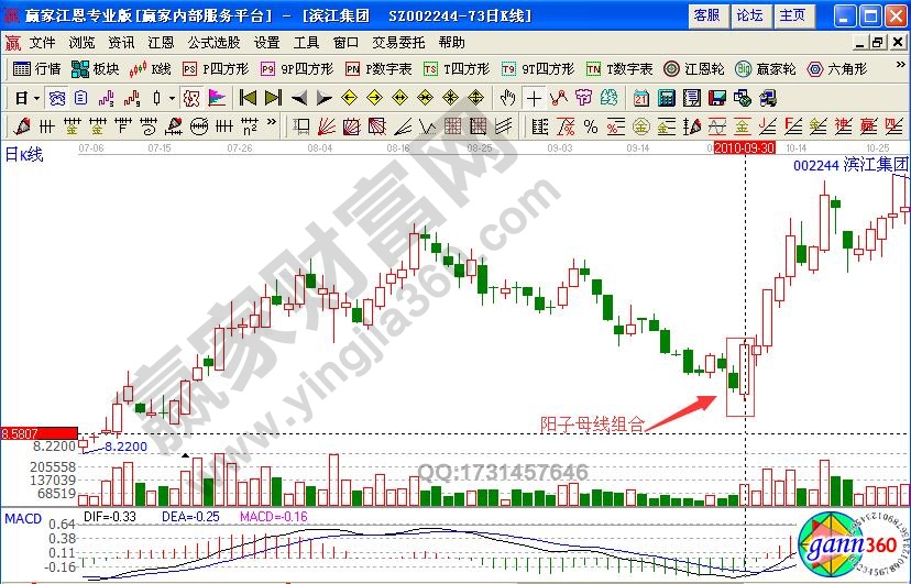 濱江集團(tuán)陽子母線怎樣研判起漲信號