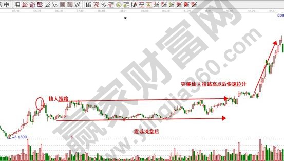 仙人指路示意圖